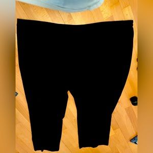 catherines black slacks 5x 34/36w